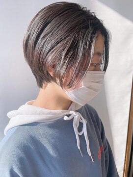 モリオフロムロンドン 原宿本店(morio from London) 【morio 原宿】2022前下がりショートボブ　20代30代髪型前髪なし