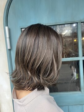 エルズ 大宮店(ailes) 透明感カラー×カーキアッシュ『asuka』[大宮/大宮駅/大宮ボブ]