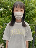 ツイギー 宮西店(TWiGGY)&nbsp;セミロングストレート仕上げの外ハネスタイル