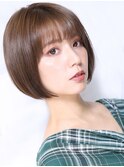 大人可愛い小顔丸みショート髪質改善 A1