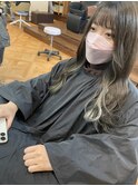 大人可愛いココアベージュグレージュカラーボブウルフ黒髪我孫子