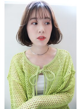 フィガロ デュデュ 新石切店(Figaro DOU DOU) シースルーバング/内巻きボブ