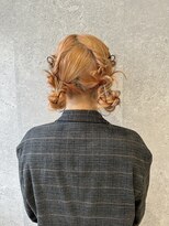 アース 三軒茶屋店(HAIR&MAKE EARTH) おだんごツインアレンジ/ヘアセット/お呼ばれヘア