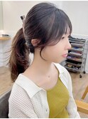 韓国前髪顔周り×美髪レイヤー[横浜/縮毛矯正/前髪縮毛矯正]