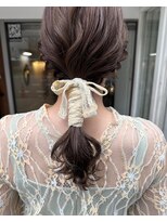 ローポニーアレンジ・ヘアセット