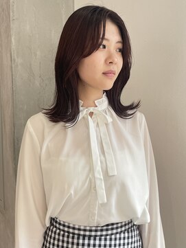 ヨーク(YOKE) 【 YOKE 】ボルドーくびれヘア顔まわり小顔韓国