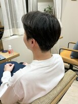 ウェルク(welc)&nbsp;メンズカット　波巻き　ツイスパ　韓国風　センターパート