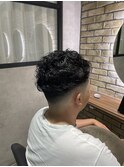 フェードカット×パーマ