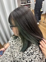 テーラヘアー 幕張本郷店(TELA HAIR)&nbsp;フェイスフレーミング×グリーンカラー
