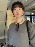 脱直毛ショートパーマスタイル