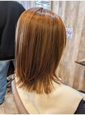 外ハネレイヤー×イエローカラー