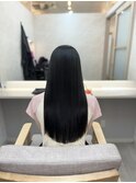 艶髪縮毛矯正◇黒髪/ブルーブラック/透明感カラー[千葉]