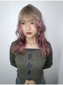 [Kira]beige×pink roots