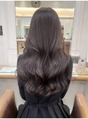 上品韓国ロングショコラグレージュダブルカラー美髪【横浜】