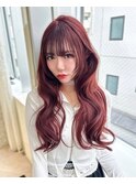 ブリーチなしダブルカラー/ピンクベージュ/韓国ヘア