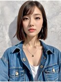 ナチュラルストレートボブ