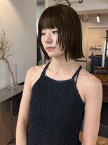 ラリカ(La Rica)&nbsp;ストレート×顔周り　レイヤーボブ　チョコレートベージュ