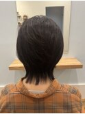 大人女性に似合うナチュラルウルフショート