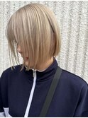 ブロンドベージュ【20代/30代/ブリーチ/ダブルカラー/甲府】