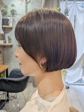 マノハル(MANOHARU) 大人艶ミニボブ×オーガニックカラー