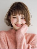 ボブ/ボブルフ/ネビージュ/小顔/ワンレン/髪質改善/前髪