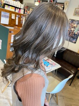 ケアブリーチ×グレーベージュ♪♪