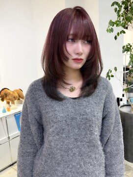 ソピ バイ インビテーション(sopi by invitation) ボルドーカラー / レイヤーカット/デザインカラー