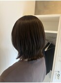 艶感ブラウン×外ハネボブ