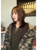 ゾーイダイミョウ(ZOEY daimyo)&nbsp;大名  レイヤーカット  ハッシュカット　ベージュカラー