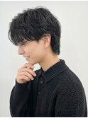 大人モテ髪センターパート/ツイストパーマ/ダウンシャドウパーマ