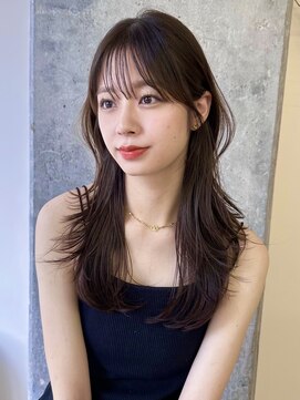 ミリ(mm) レイヤーカット オリーブベージュ カラー 韓国 髪質改善 仙台