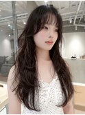 天神大名レイヤーカット大人レイヤーくびれヘアロング今泉