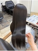 地毛風カラーグレーブラックダークグレー艶髪髪質改善韓国風