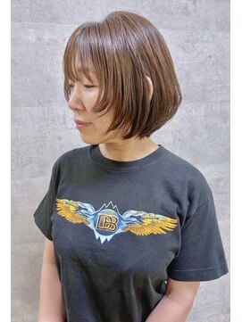 コワフュールトーリ フジグラン店(COIFFURE TORI) まとまる前下がりボブ×艶ベージュ