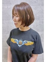 コワフュールトーリ フジグラン店(COIFFURE TORI) まとまる前下がりボブ×艶ベージュ