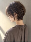 小顔見え耳掛けショート