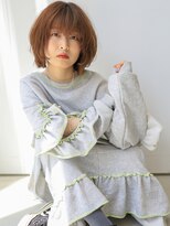 ユニカバイミリー(unica by milly)&nbsp;【unica緑地公園】ふんわりショートボブ×ミルクティーベージュ