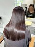 カット+ブリーチ毛対応縮毛矯正＋白髪ぼかし＋TR￥28600［縮毛矯正/髪質改善］