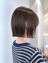 フォト 新宿三丁目(foto) 髪質改善地毛風縮毛矯正くびれレイヤー切りっぱなしボブ