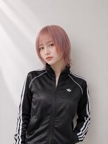 アース コアフュールボーテ 上尾店(EARTH coiffure beaute)&nbsp;グレージュピンク_韓国ヘア_顔周りレイヤー_ヨシンモリ