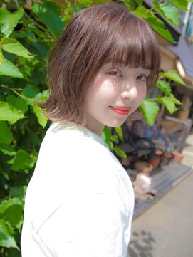 ルティア(Lutia) 外ハネ 裾カラー シースルーバング☆