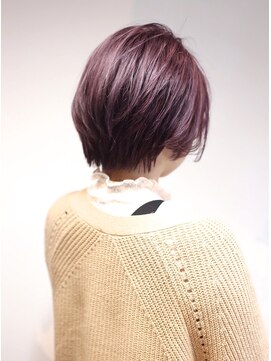 エンクル ヘアサロン(encle hair salon) ピンクシルバーショート