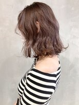 アルバム 新宿(ALBUM SHINJUKU)&nbsp;グレージュレイヤー_ココアブラウンフリンジウェーブ_ba297402