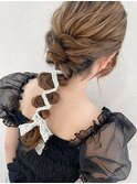 紐アレンジ、ヘアアレンジ