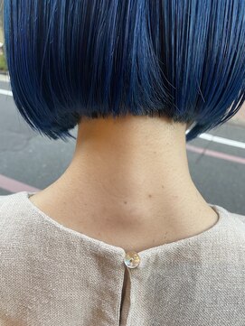 マウロア(MAULOA) ボブ　ブルーカラー　stylist. 浅田　昌宏