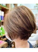 似合わせカット/ショートボブ/ナチュラルカラー/函館