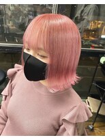 ガルボ ヘアー(garbo hair)&nbsp;#ガルボ#ハイトーン#エクステ#ブリーチ#髪カリスマ#ピンクカラー