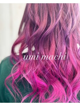 ウミマチ(umi machi) umi machi ホットホットピンクインナーカラー　2022/9/22