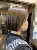 ツヤ透明感ミニボブ