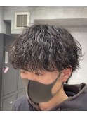 無造作波巻きスパイラルパーママッシュ h